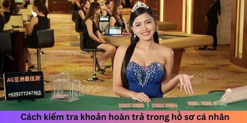 Cách kiểm tra khoản hoàn trả trong hồ sơ cá nhân